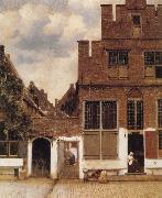 Jan Vermeer Street in Delft oil on canvas